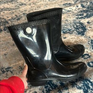 UGG Black Rain Boots